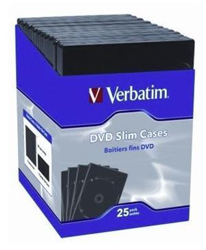 Verbatim DVD Black 25 Pack Slim DVD Cases - Office Connect