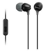 Sony MDREX15APB In Ear Headphone w/Smart Phone Control Black - Office Connect