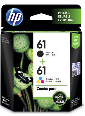 HP 61 Black + Tri-Colour Ink Cartridge Combo Pack - Office Connect