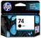 HP 74 Black Ink Cartridge - Office Connect