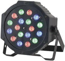 18 x 1W RGB LED Par Stage Light - Office Connect 2018