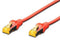 Digitus S-FTP CAT6A Patch Lead - 0.5M Red - Office Connect