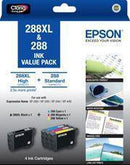 Epson 288XL BK + 288 C/M/Y 4 Ink Cartridge Value Pack - Office Connect