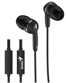 Genius HS-M320 Black In-Ear Headphones with Inline Mic - Office Connect