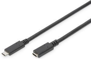 Digitus USB Type-C (M) to USB Type-C (F) 2m Extension Cable - Office Connect