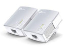 TP-Link PA4010 KIT 600Mbps Powerline Kit Ethernet Adapter Twin Pack - Office Connect