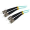 1m 10 Gb Aqua MM Fiber Patch Cable ST/ST - Office Connect 2018