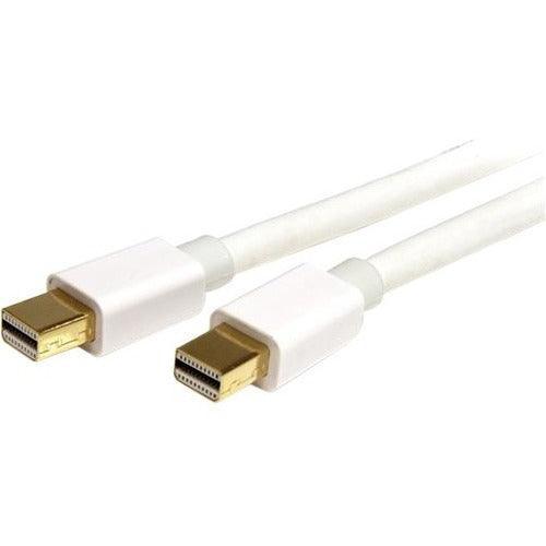 1m 3 ft White Mini DisplayPort Cable M/M - Office Connect 2018