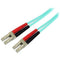 1m Aqua MM 50/125 OM4 Fiber Optic Cable - Office Connect 2018