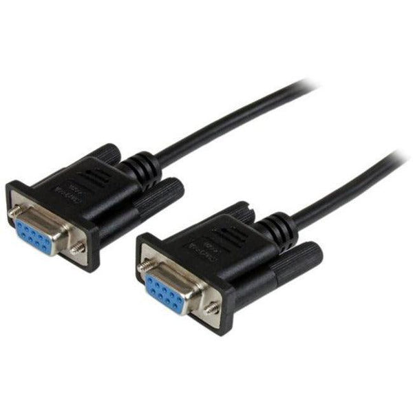 1m Black DB9 RS232 Null Modem Cable FF - Office Connect 2018