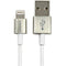 1m Metal Lightning to USB Cable - White - Office Connect 2018