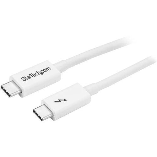 1m Thunderbolt 3 Cable 20Gbps - White - Office Connect 2018