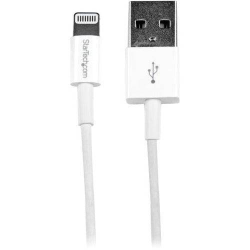 1m White Slim Lightning to USB Cable - Office Connect 2018