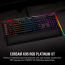 CORSAIR K95 RGB PLATINUM XT MECHANICAL RGB GAMING KEYBOARD CHERRY MX RGB BROWN - BLACK - Office Connect 2018