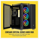 CORSAIR CRYSTAL SERIES 680X RGB HIGH AIRFLOW TEMPERED GLASS ATX CASE - BLACK - Office Connect 2018