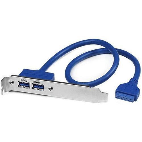 2 Port USB 3 A Female Slot Plate Adapter - Office Connect 2018