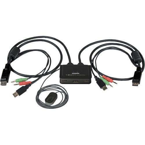 2 Port USB DisplayPort Cable KVM Switch - Office Connect 2018