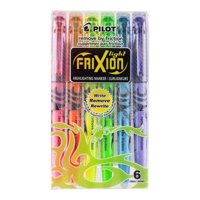 Pilot Frixion Light Erasable Highlighter Asstd. 6Pk (SW-FL-S6) - Office Connect