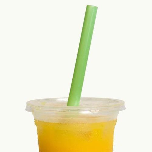 200mm Bioplastic Jumbo Straw 12mm Green - Office Connect 2018