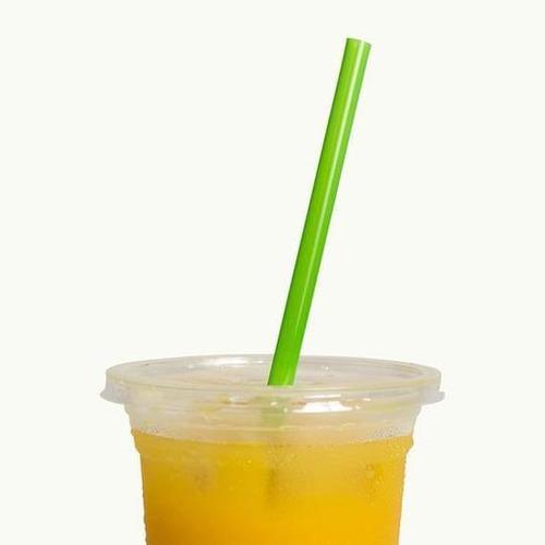 200mm Bioplastic Regular Straw 7mm Green - Office Connect 2018