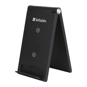Verbatim 10W Wireless QI Charging Stand (2 Coils) - Black - Office Connect