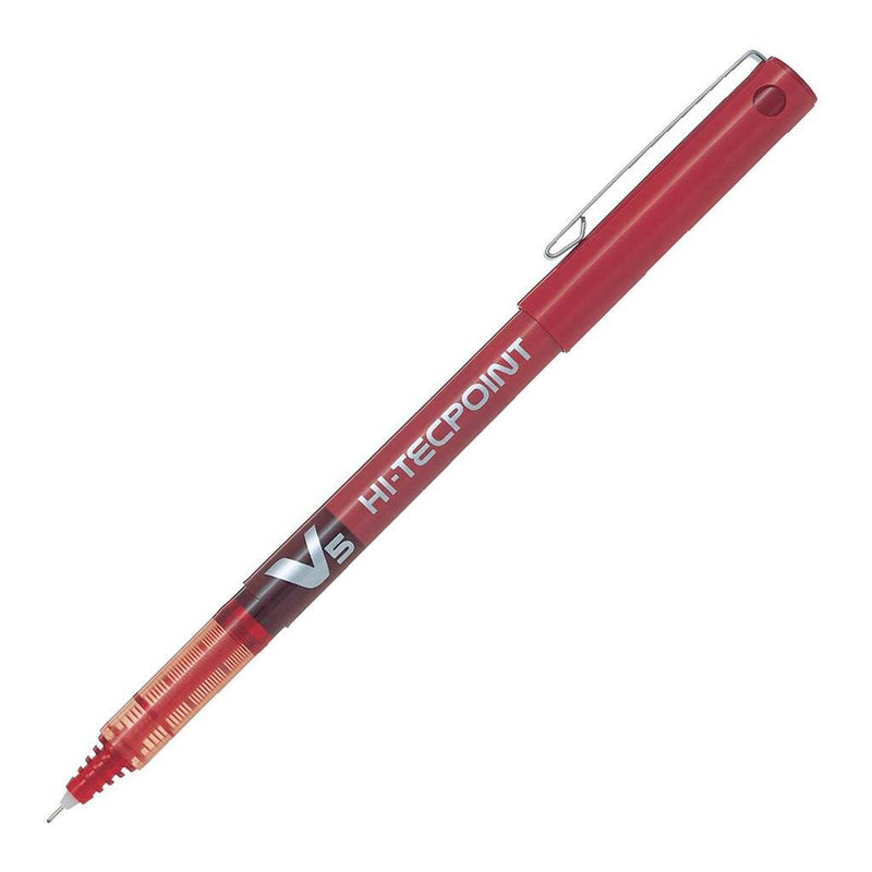 Pilot Hi-Tecpoint V5 Rollerball Extra Fine Red (BX-V5-R) Units per pack: 12 - Office Connect