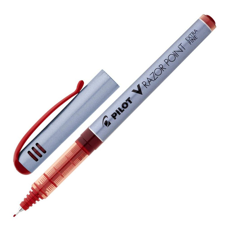 Pilot V-Razor Point Fibre Tip 0.4mm Red (SW-V10P-R) Units per pack: 12 - Office Connect