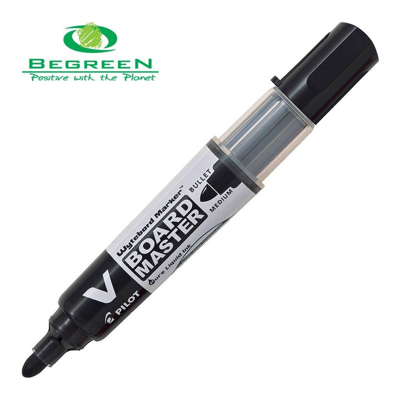 Pilot BeGreen V Board Whiteboard Marker Bullet Black (WBMA-VBM-M-B-BG) Units per pack: 10 - Office Connect