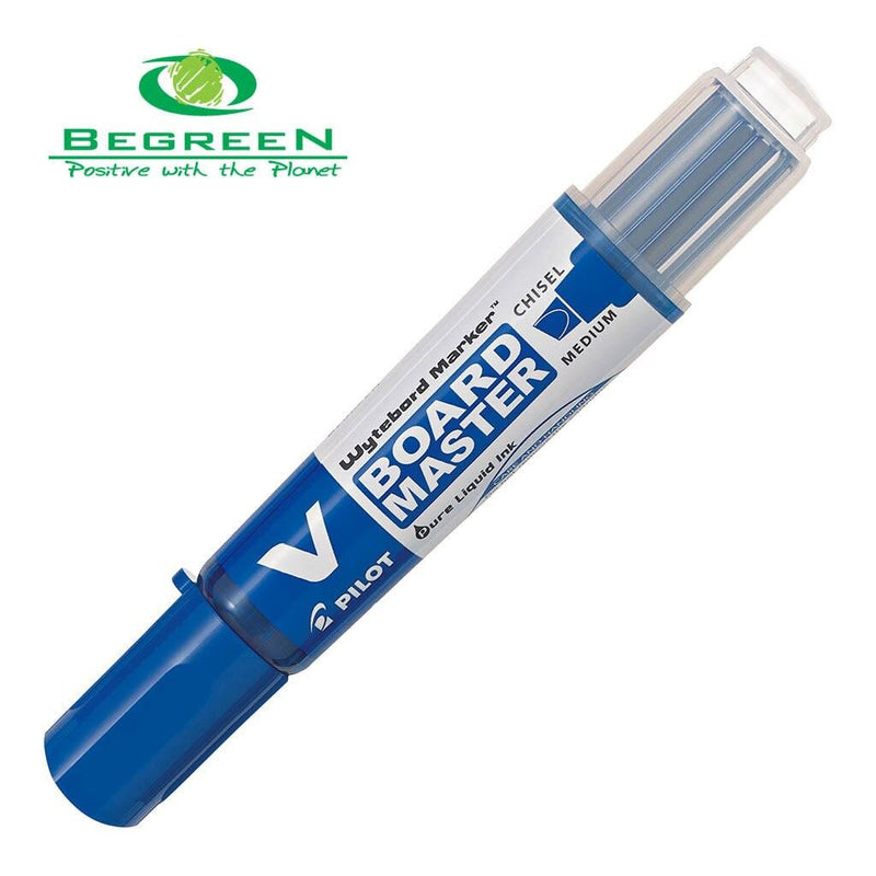 Pilot BeGreen V Board Whiteboard Marker Chisel Blue (WBMA-VBM-MC-L-BG) Units per pack: 10 - Office Connect