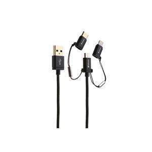 Verbatim 3-in-1 Micro USB + Lightning + Type-C to USB A Cable 120cm - Office Connect
