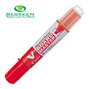 Pilot BeGreen V Board Whiteboard Marker Chisel Red (WBMA-VBM-MC-R-BG) Units per pack: 10 - Office Connect