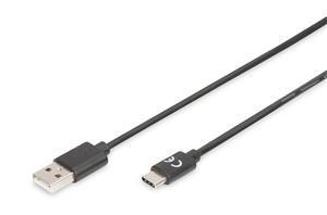 Digitus USB Type-C (M) to USB Type A (M) 1.8m Connection Cable - Office Connect