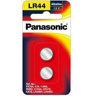 Panasonic LR44 Micro Alkaline Calculator Coin Battery 2 Pack - Office Connect