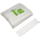 Green Choice PLA Drinking Straw - 6mm DIA White - Paper Wrapped