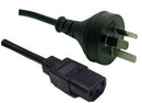 Power Cord 10A/250V IEC (F) to 3 Pin Power (M) 1m - Office Connect 2018