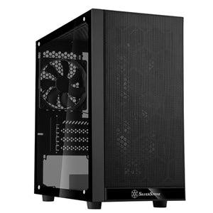 SilverStone PS15B-PRO mATX MiniTower Case Black Tempered Glass - Office Connect 2018