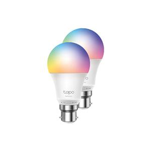 TP-Link L530B Tapo Smart Wi-Fi LED Bulb 16M Colours B22 Twin Pack - Office Connect 2018