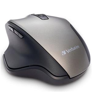 Verbatim Silent Ergonomic Wireless Blue LED Mouse - Graphite - Office Connect 2018