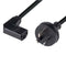 Power Cord - Right Angle 10A/250V IEC (F) to 3 Pin Power (M) 1.8m - Office Connect 2018
