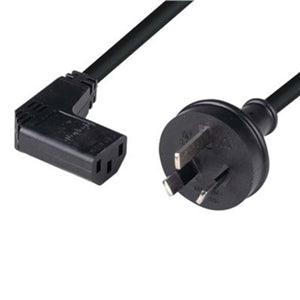 Power Cord - Right Angle 10A/250V IEC (F) to 3 Pin Power (M) 1.8m - Office Connect 2018