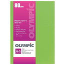 Olympic Paper A4 Fluoro Green 80gsm 30 Sheets - Office Connect