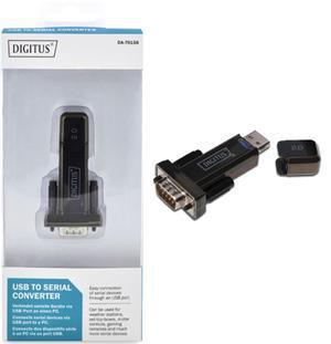 Digitus USB 2.0 Type A (M) to Serial RS232 (M) Mini Adapter - Office Connect