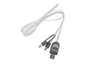 2in1 USB to MicroUSB or iPhone Lightning Cable with LCD - Office Connect 2018