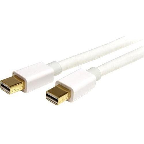 2m 6 ft White Mini DisplayPort Cable M/M - Office Connect 2018
