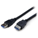 2m Black USB 3.0 Extension Cable M/F - Office Connect 2018