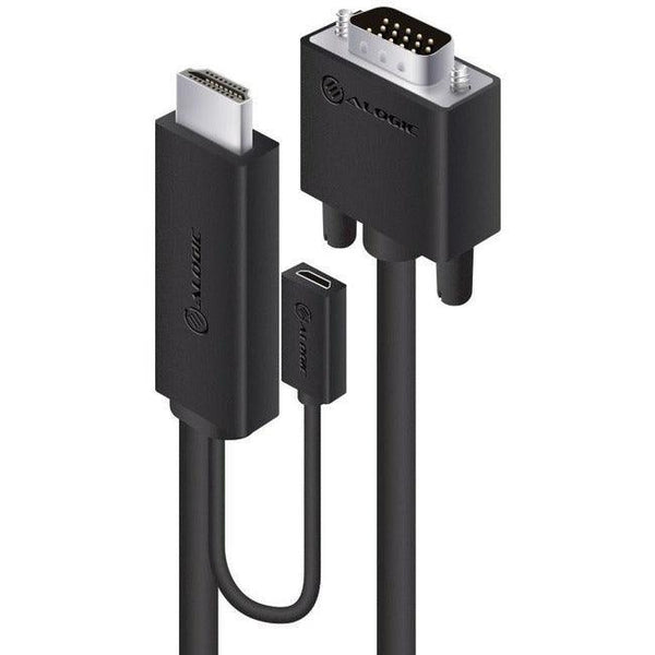 2M HDMI TO VGA CABLE W. USB POWER - Office Connect 2018