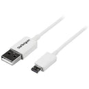 2m White Micro USB Cable - A to Micro B - Office Connect 2018