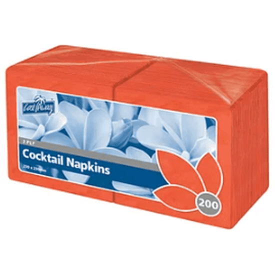 2ply Cocktail Napkins RED - Office Connect 2018