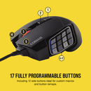 CORSAIR GAMING SCIMITAR ELITE RGB 18000 DPI MOBA/MMO OPTICAL PC GAMING MOUSE - BLACK - Office Connect 2018