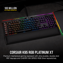 CORSAIR K95 RGB PLATINUM XT MECHANICAL RGB GAMING KEYBOARD CHERRY MX RGB SPEED - BLACK - Office Connect 2018
